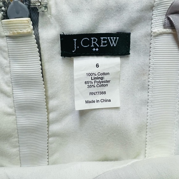 J Crew Summer Pattern Strapless Sweetheart Neck Sundress - Picture 4 of 5